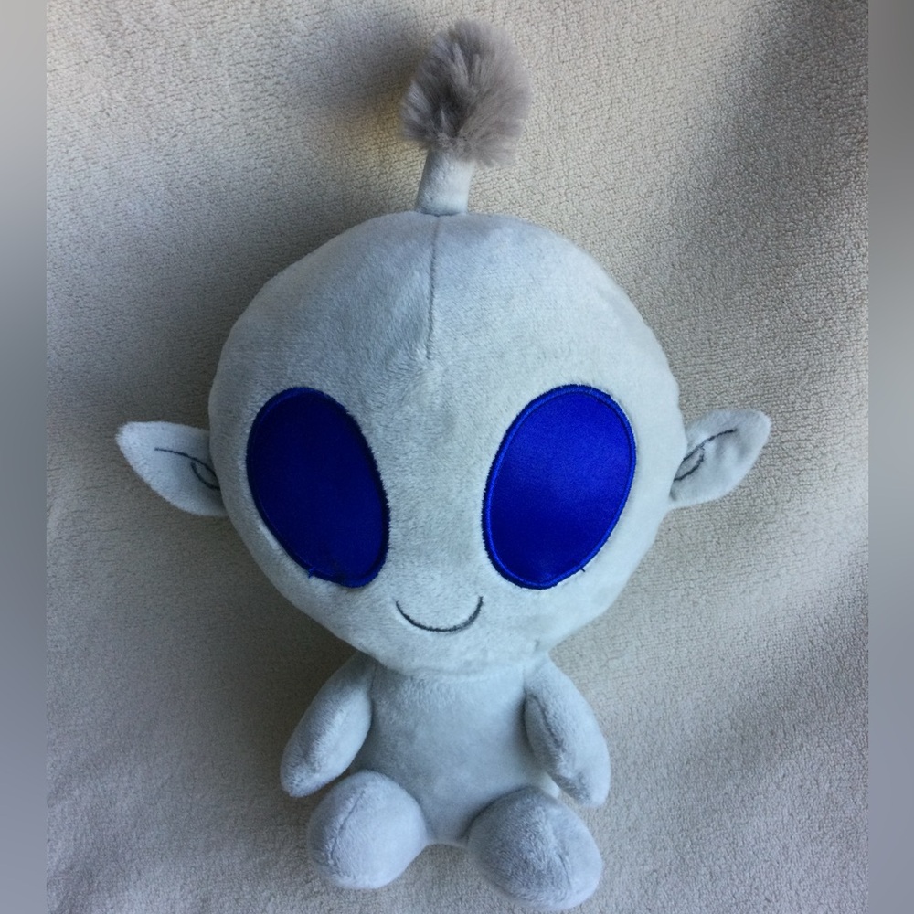 Aurora World Grey Plush Alien Bob Large Light Up Flashing Eyes Stuffed Animal